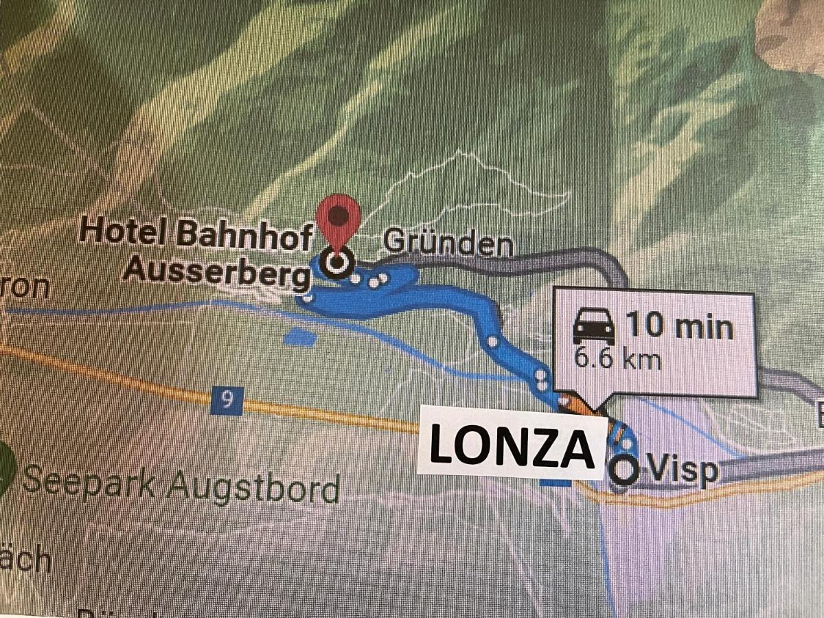 VISP erblick H O T E L Bahnhof AUSSERBERG Exterior foto