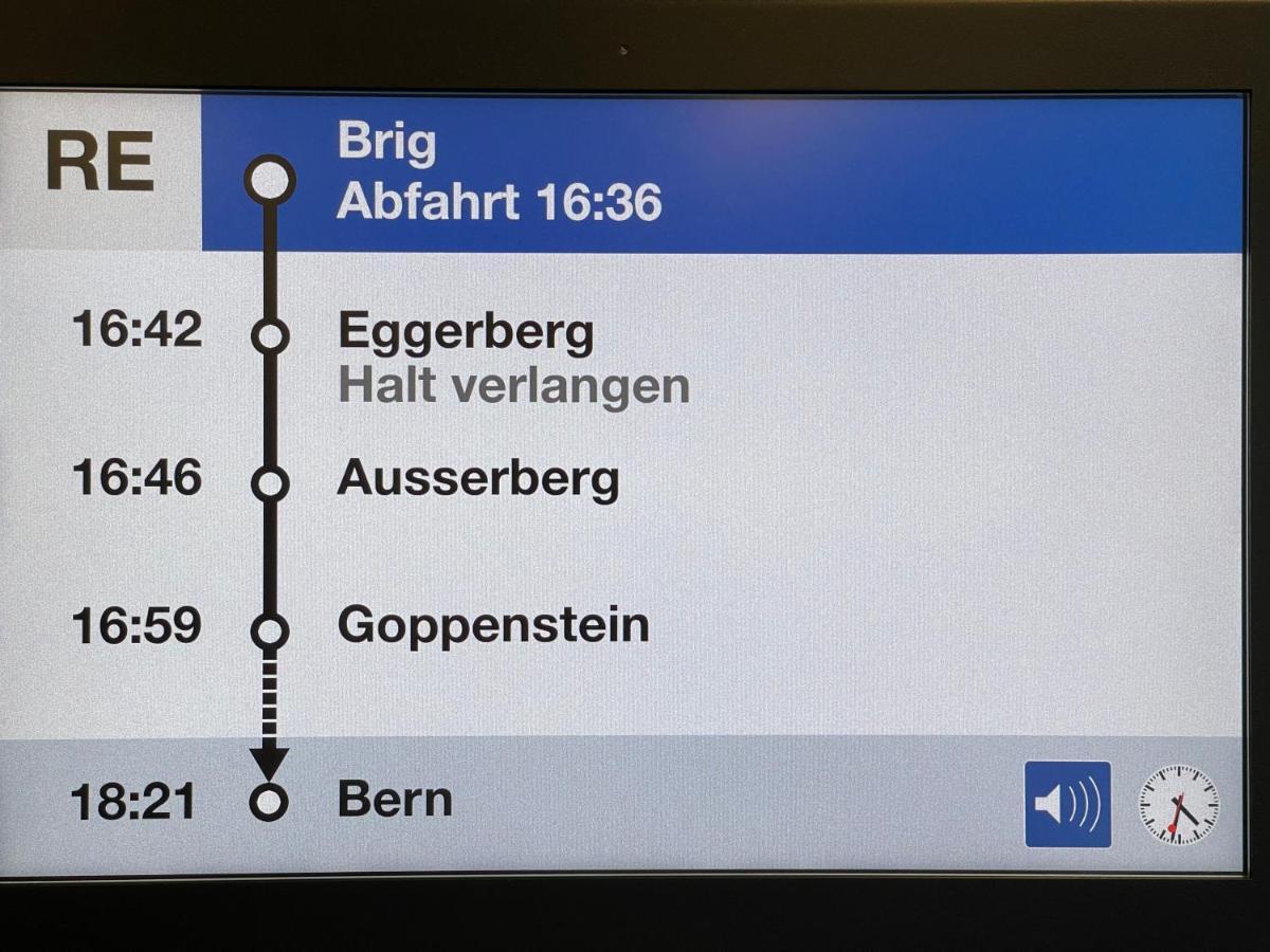 VISP erblick H O T E L Bahnhof AUSSERBERG Exterior foto
